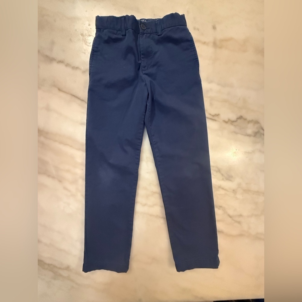 Polo Ralph Lauren boys Straight Fit Flex Abrasion Twill Navy Blue Pant size 7 - Picture 2 of 14